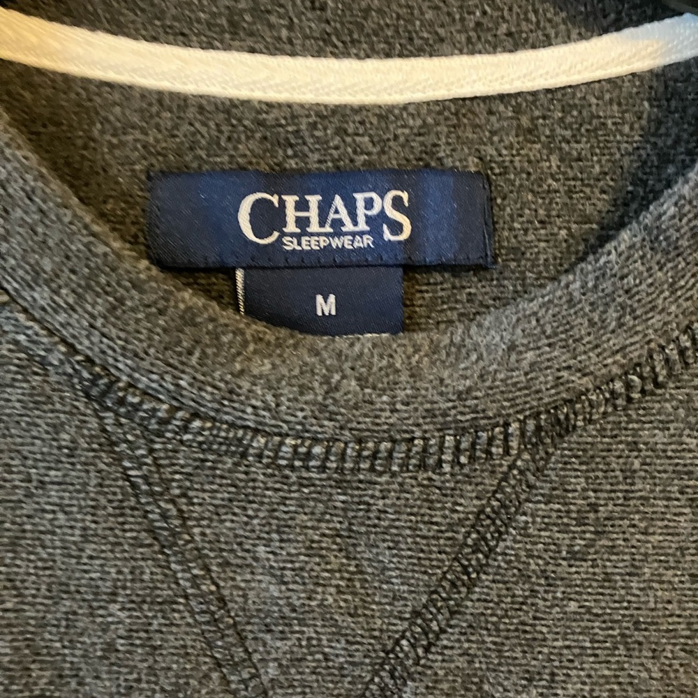 Chaps Men’s Crewneck Long Sleeve Sleepwear T-Shirt Size M RN #123187 - Picture 3 of 3